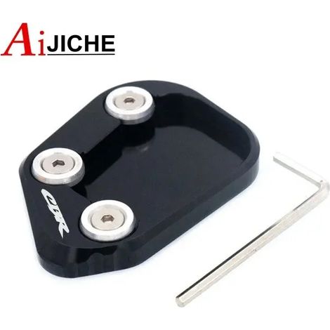 (Noir) Béquille latérale CNC pour moto, extension de support compatible avec HONDA CBR250RR CBR 250 RR CBR250 RR 2017-2023 maxpower (1/4)