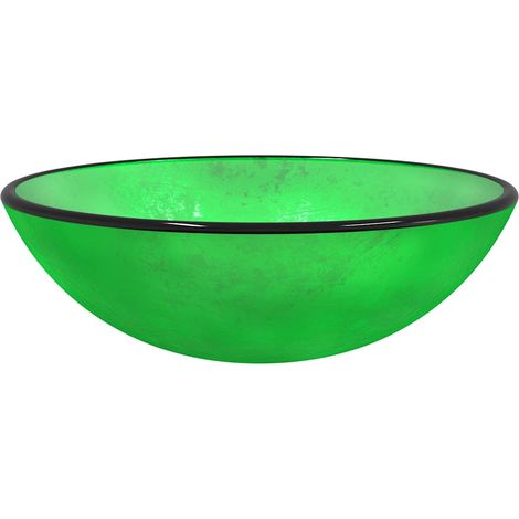 Maison Exclusive - Lavabo Verre trempé 42x14 cm vert (1/5)