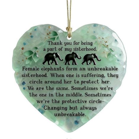 Ceramic Decorative Hanging Ornaments Elephant Friendship Ideal Gift Decor (1/5)