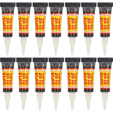 Ecleanfy - Colle cyanoacrylate instantanée, lot de 14 tubes de 3 g Forte et transparente Pour plastique, métal, bois et céramique (1/5)