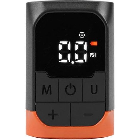 Pompe à ballons électrique portable rechargeable avec manomètre pour ballons de sport (basketball, football, soccer) avec ballons de soccer et de football. (1/5)