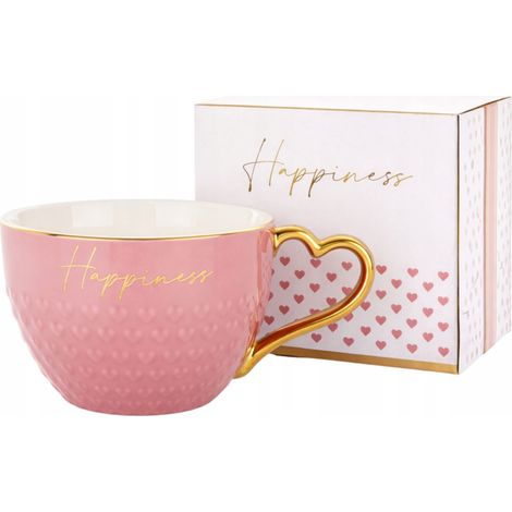 Taza para el Día de San Valentín, amor, XXL, 500 ml, regalo, boda, cumpleaños, rosa (1/5)
