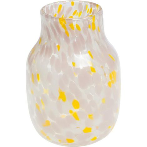 Amadeus - Vase Izak jaune et rose clair 22 cm (1/2)