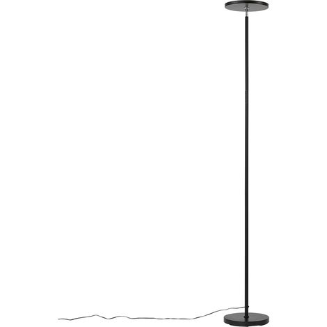 QAZQA Moderne Stehleuchte Schwarz inkl. LED Dimmbar RGB mit