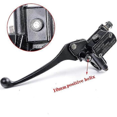 Maître-cylindre de frein avant et d'embrayage pour moto, levier de frein hydraulique pour dirt bike, quad, cyclomoteur, buggy, karting - Montage gauche 10 mm (1/5)