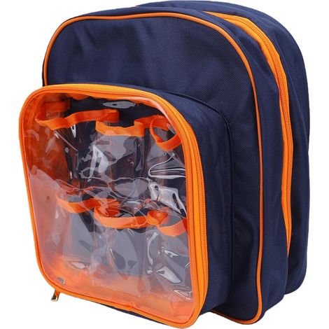 Sac de Rangement pour Voiture Jouet, 6 Sacs Transparents, Bandoulière épaisse, étui de Voyage Portable à Double Fermeture éclair (1/5)