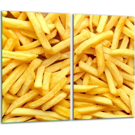 Tabla de cortar de vidrio 2x 30x52 patatas fritas (1/5)