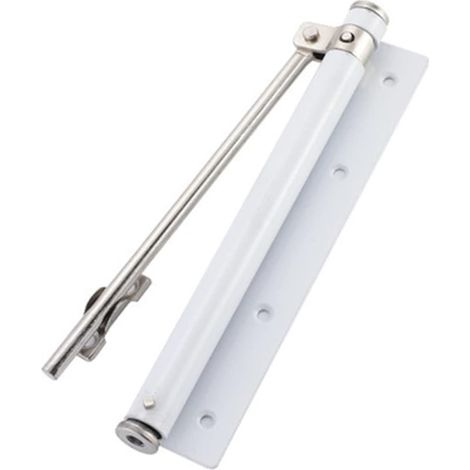 Kit d'ouvre-portes automatiques Ferme-portes en acier inoxydable Ferme-portes domestiques simples avec ressorts réglables et ferme-portes légers à amortissement automatique pour accessoires de portail (1/5)