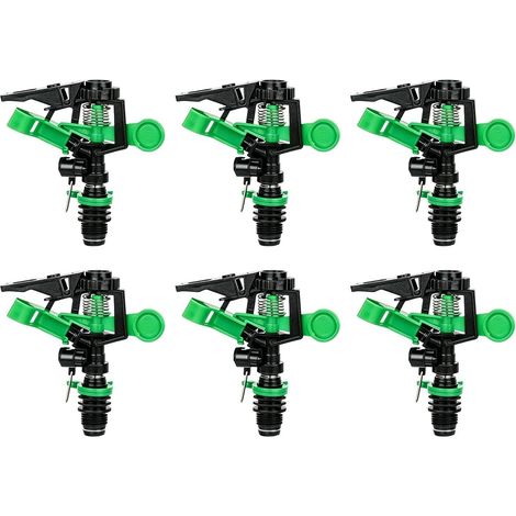 Tête D'Arroseur Rotative Rotation 360° Économe en Eau Têtes gicleur enterrées pour Les Plates-Bandes, Jardin extérieur, Agriculture, arrosage Domestique et Jardinage (1/5)