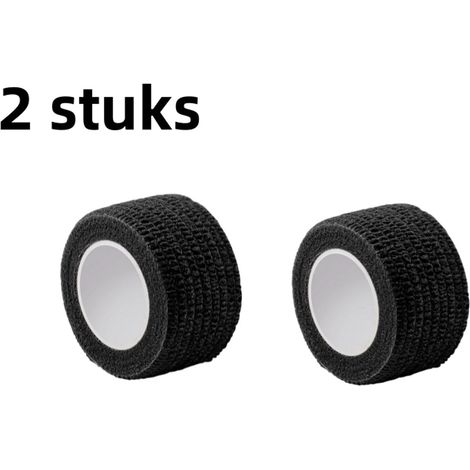 Lot de 2 bandes adhésives résistantes à la chaleur avec poignée pour casseroles et bouilloires protection anti brûlure noire (1/5)
