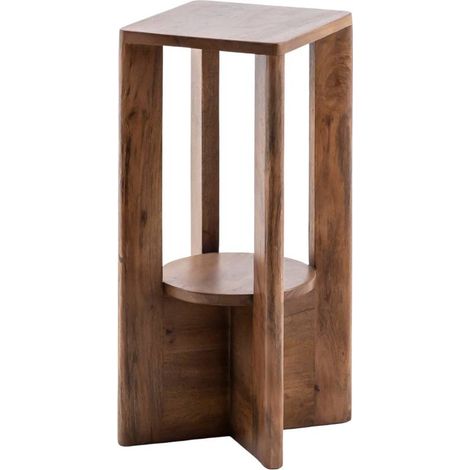 Table de chevet en bois de manguier Erine (1/5)