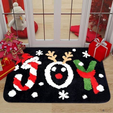 Christmas Doormat, 40x60cm Non-Slip Christmas Doormat Doormat with Christmas Pattern Christmas Welcome Doormat For Christmas Home Decor (1/4)