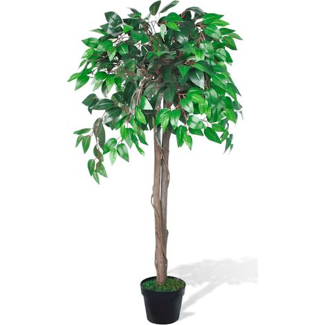 vidaXL Árbol/ Planta de ficus artificial en maceta, 110 cm (1/2)