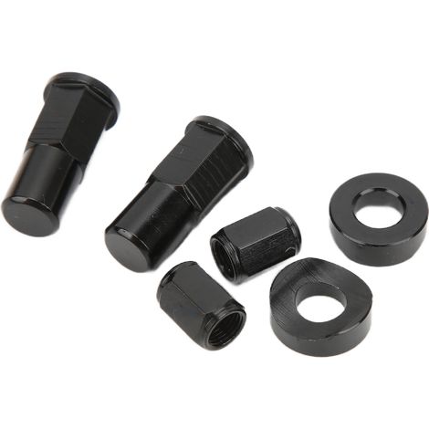 Komplettes Set mit Ersatzfelgenmuttern, Distanzstücken und Schrauben für Yamaha YZ 125, 250, 250F, 450F, WR250R und WR450R. (1/5)
