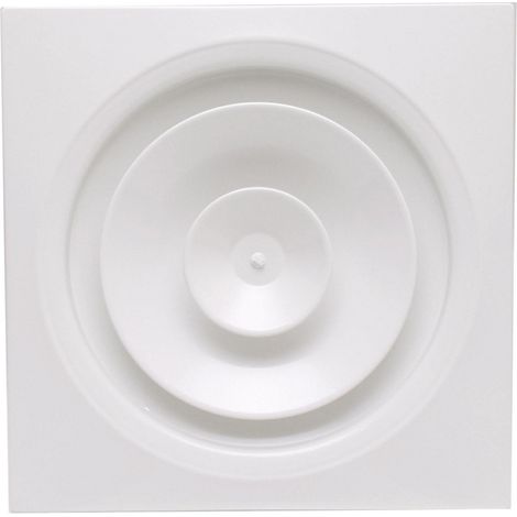 Diffuseur circulaire à jet réglable pour faux plafond, blanc, D raccord 250 mm S&P (UNELVENT) 852424