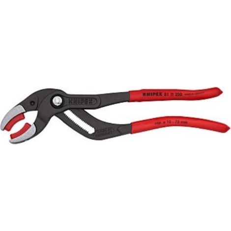 Tenaza tuberÍas/ racores 250mm an. 10-75mm neg m/plas knipex
