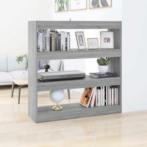 vidaXL Estantería/divisor espacios gris Sonoma 100x30x103 cm (1/5)