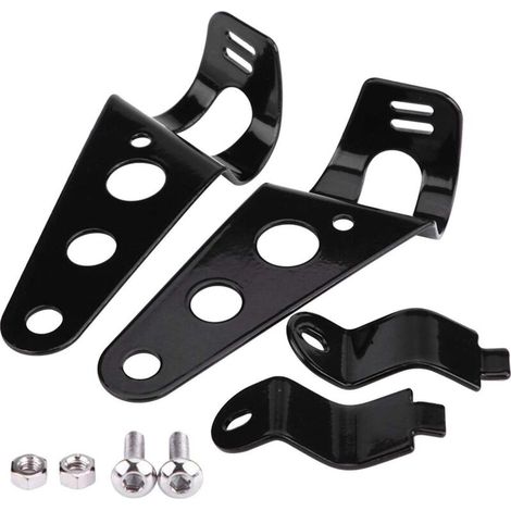 Motorcycle Headlight Bracket，Motorcycle Headlight Mount 28Mm-43Mm Light Head Ear Chopper Fork Bracket Adjust Motor Fork Mount Black additional headlight bracket motorcycle headlight plate bracket pha (1/3)