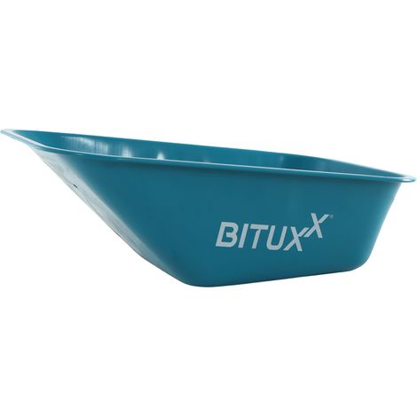 Bituxx Ersatz Schubkarren Mulde 100L Wanne Ersatzmulde Schiebkarre Bauschubkarre Verzinkt Blau (1/5)
