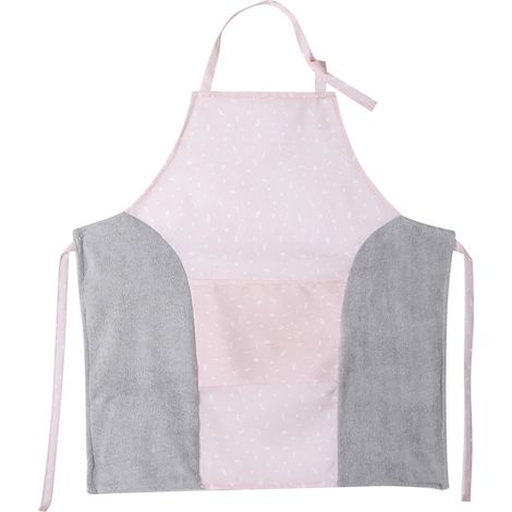 Grembiule da Cucina in Canvas Impermeabile 70,5x63 cm con Asciugamani Integrati e Tasca, Design Funzionale con Spalline Regolabili – Ideale per Cucina, Officina e Giardino (1/5)