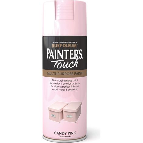 Rust-Oleum Painter’s Touch Spray Paint 400ml Gloss - Candy Pink