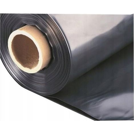 Film Sous-Chape - 1 Pièce - 4 x 6 m - 70 µm - Pour Protection Sol - PEBD Noir (1/5)