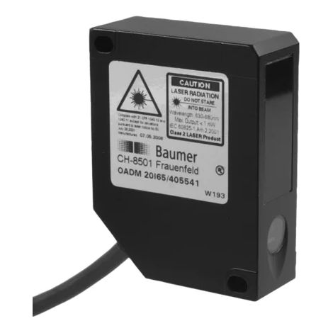 Baumer 10144703 OADM 20I44/404815 Sensor de distancia láser rojo pulsado.