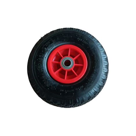 Ruota per carriola o carrello in nylon con cuscinetto a sfera diametro 260 mm Giardinaggio (1/2)