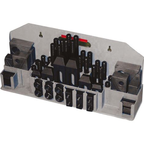 Kit de fijacion soportes ranura de 12 mm para taladro fresador Holzmann 52tlg12