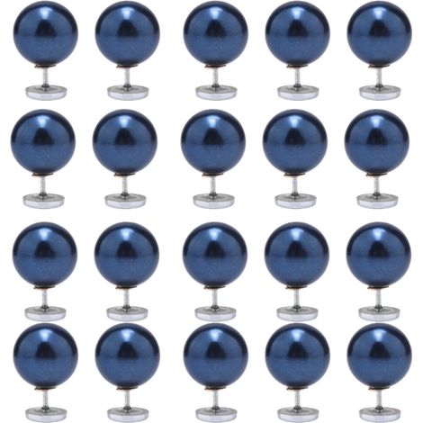 Spilla a perlina dai colori vivaci in lega - Blu scuro
