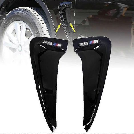2 pièces Grille d'aération latérale avant avec emblème et cache pour BMW X5 M F15 F85 (1/4)