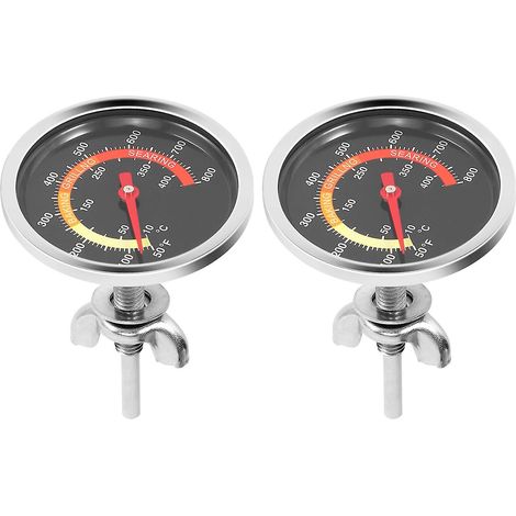 Thermomètre pour barbecue, thermomètre pour fumoir à charbon de bois, thermomètre pour four à pizza (1/5)
