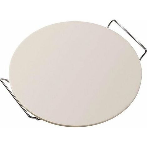 MaxxGarden Accessoire de Four à Pizza - Plaque à Pizza - Circulair - 33 cm - Pierre Naturelle - Beige (1/5)