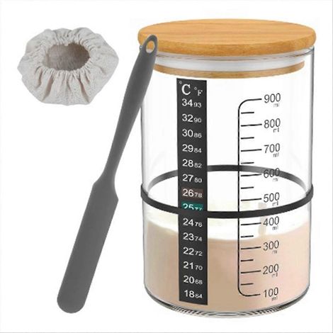 730-ml-Glasgefäß für Sauerteigstarter, Gärbehälter (1/5)