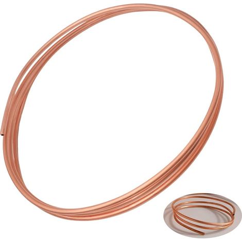 Tube en cuivre, Tuyau de Tube en cuivre Souple 2M OD 4mm x ID 3mm pour plomberie de réfrigération (1/5)
