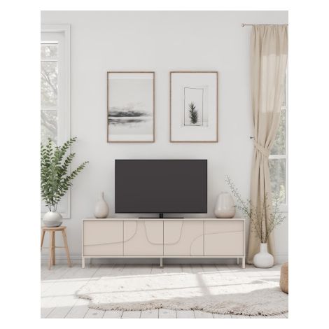 Meuble TV STONE – Cashmere mat (1/3)