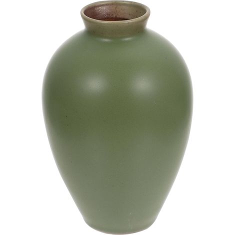 Vase en Céramique Vert Zen pour Décoration Intérieure, Vase à Arrangement Floral Élégant et Simple, pour Embellir la Maison et Scène Décorative (1/5)
