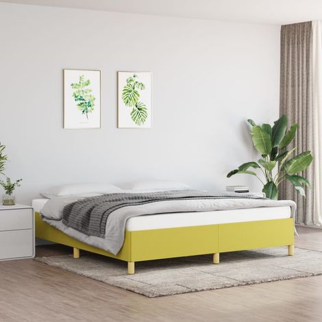 Sommier à ressorts de lit Montage Facile pour Cadre de lit - Vert 180x200 cm Tissu Chic-994262 (1/5)