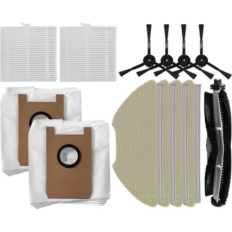 Accessori robot aspirapolvere AIRROBO T20+ spazzola principale/laterale/filtro HEPA/sacco polvere/mocio (1/5)