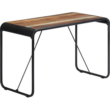 Table à manger Scandinave - Table de salle à manger 118x60x76cm Bois de récupération massif BV132688 - BonneVie (1/5)