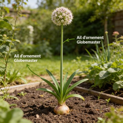 Ail d'ornement Globemaster 30cm Pot 1L - Allium (1/4)