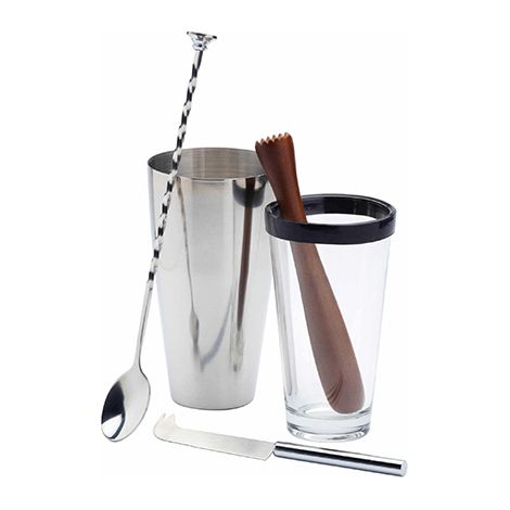 BarCraft Luxe Lounge 4 Piece Mojito Set (1/4)