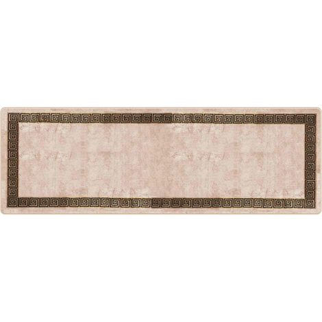 Rug Runner MARSA Black 100 x 300 cm Polyester and PVC vidaXL