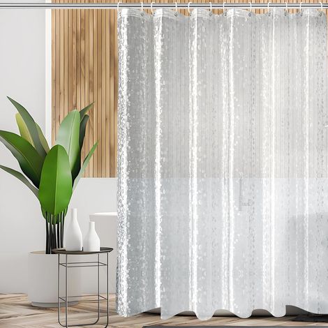 Rideaux de Douche 200x200, Rideaux de Douche Peva Baignoire Semi Transparent (1/5)