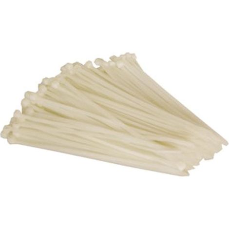 COLLIERS DE SERRAGE EN NYLON - 4.8 X 200 MM - BLANC (100 PCS) VELLEMAN ECTW200