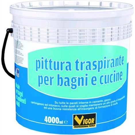 Pittura Murale Vigor Bagni/Cucina Bianco Lt. 4