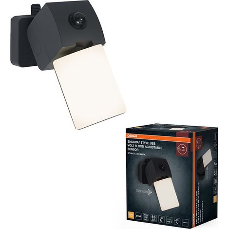 Ledvance Außenfluter Endura Sty FL Volt  2,5W 275lm dunkelgrau Bewegungsmelder Strahler & Flutlichter