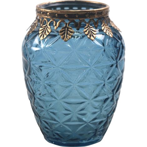 Signes Grimalt Portavela Vasen und Halter Blue Porta - 11x8x8cm