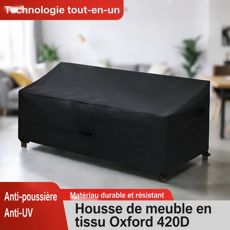 Housse de protection pour table et chaises de jardin 420D Oxford rectangulaire 150x90x74cm Noir 420d noir 150 90 1 kg – Livraison gratuite (1/5)