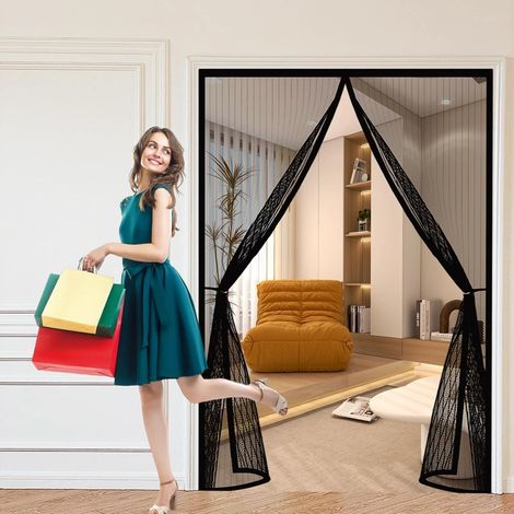 Moustiquaire Porte 80 x 110 cm Anti-Moustiques, Fermeture Automatique (1/5)
